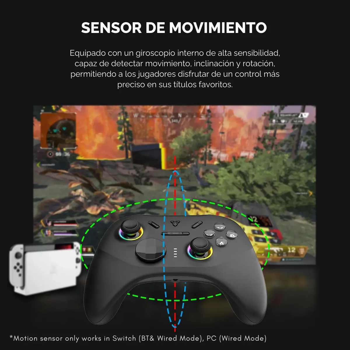 Control Joystick Inalámbrico Fantech WGP15 EOS Pro Orion-6
