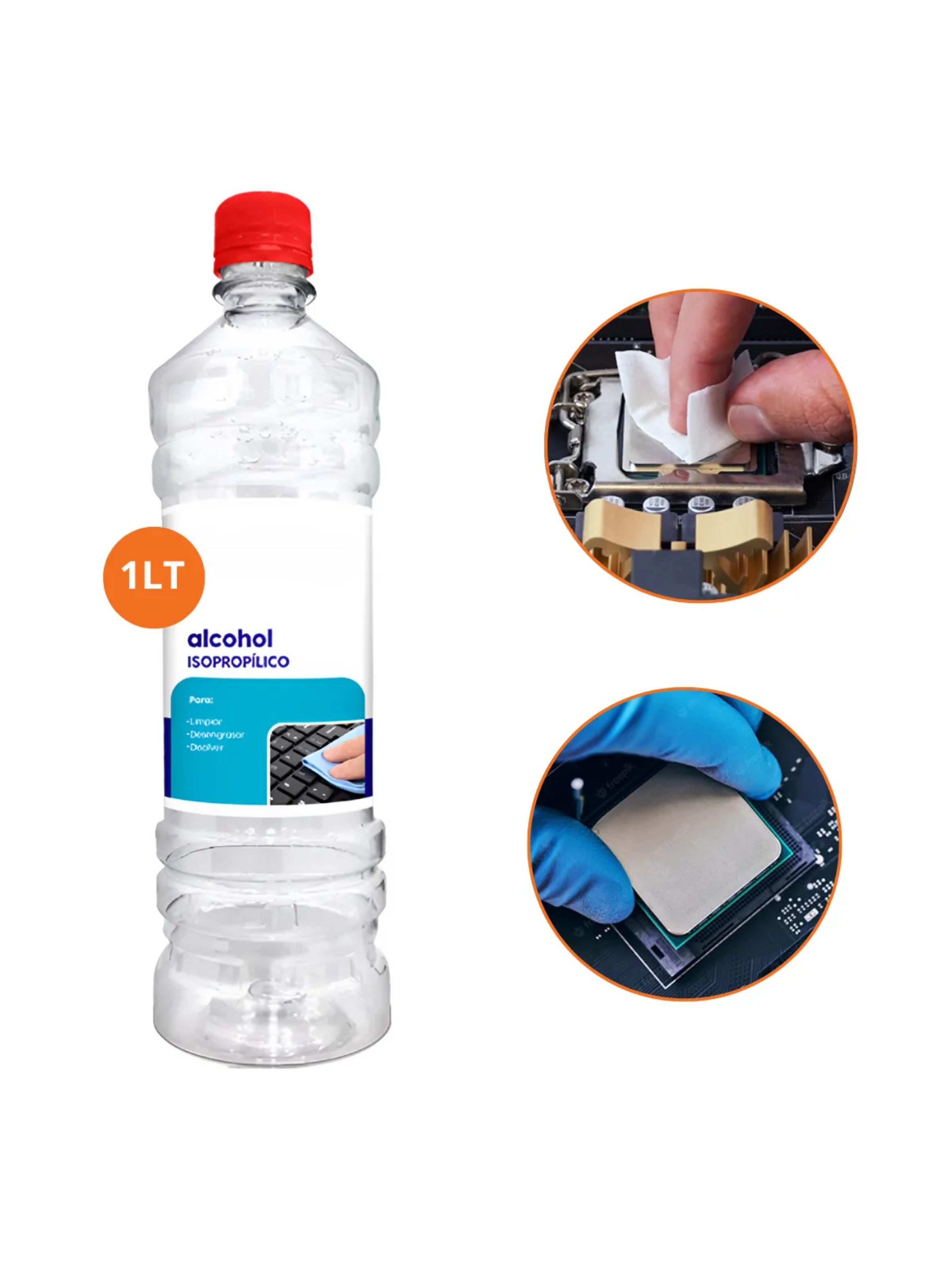 Kit Limpieza Pc Alcohol Isopropílico Y Pasta Térmica Calidad-1