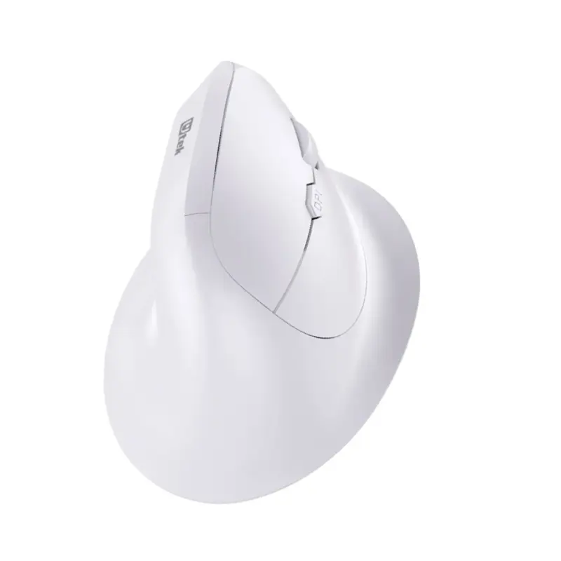 Mouse Inalámbrico Ergonómico 2,4Hz 1600DPI Recargable Blanco-0