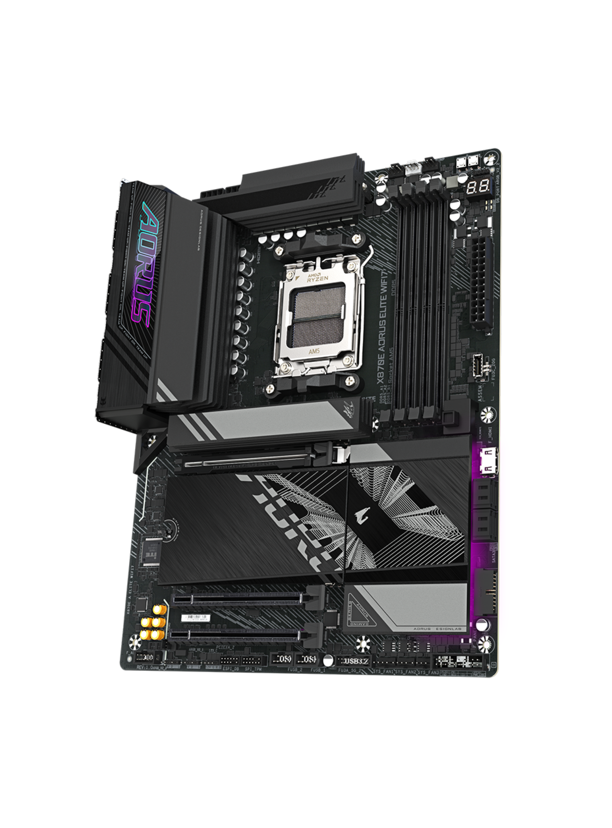 Placa Madre X870E AORUS Elite Wi-Fi7, AM5, DDR5, WiFi 7, ATX-3