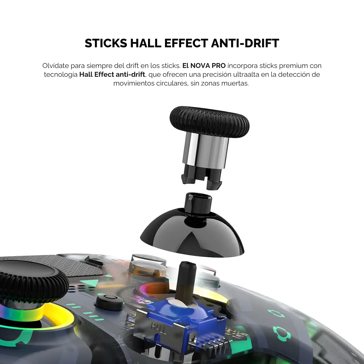 Control Joystick Fantech Nova Pro Epsilon WGP14V2 Inalámbrico RGB-4