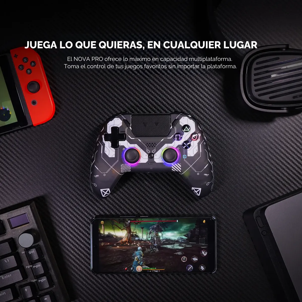 Control Joystick Fantech Nova Pro Epsilon WGP14V2 Inalámbrico RGB-6