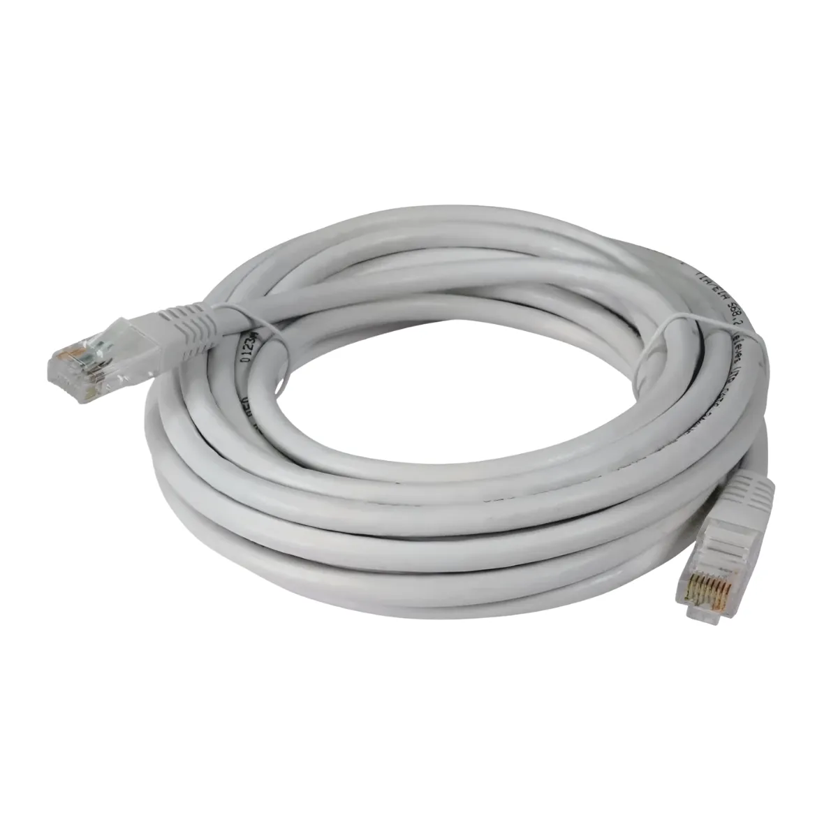 Cable de Red Patch Cord 3Mts Cat6 CCA RJ-45 100 Ohm Gris-2