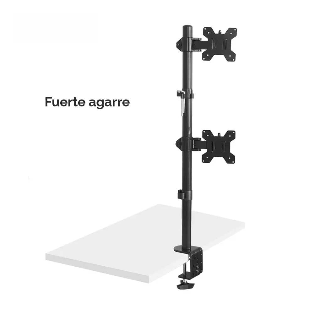 Soporte doble para 2 Monitor o TV Vertical para Escritorio, pantallas de 13″ a 27″-4