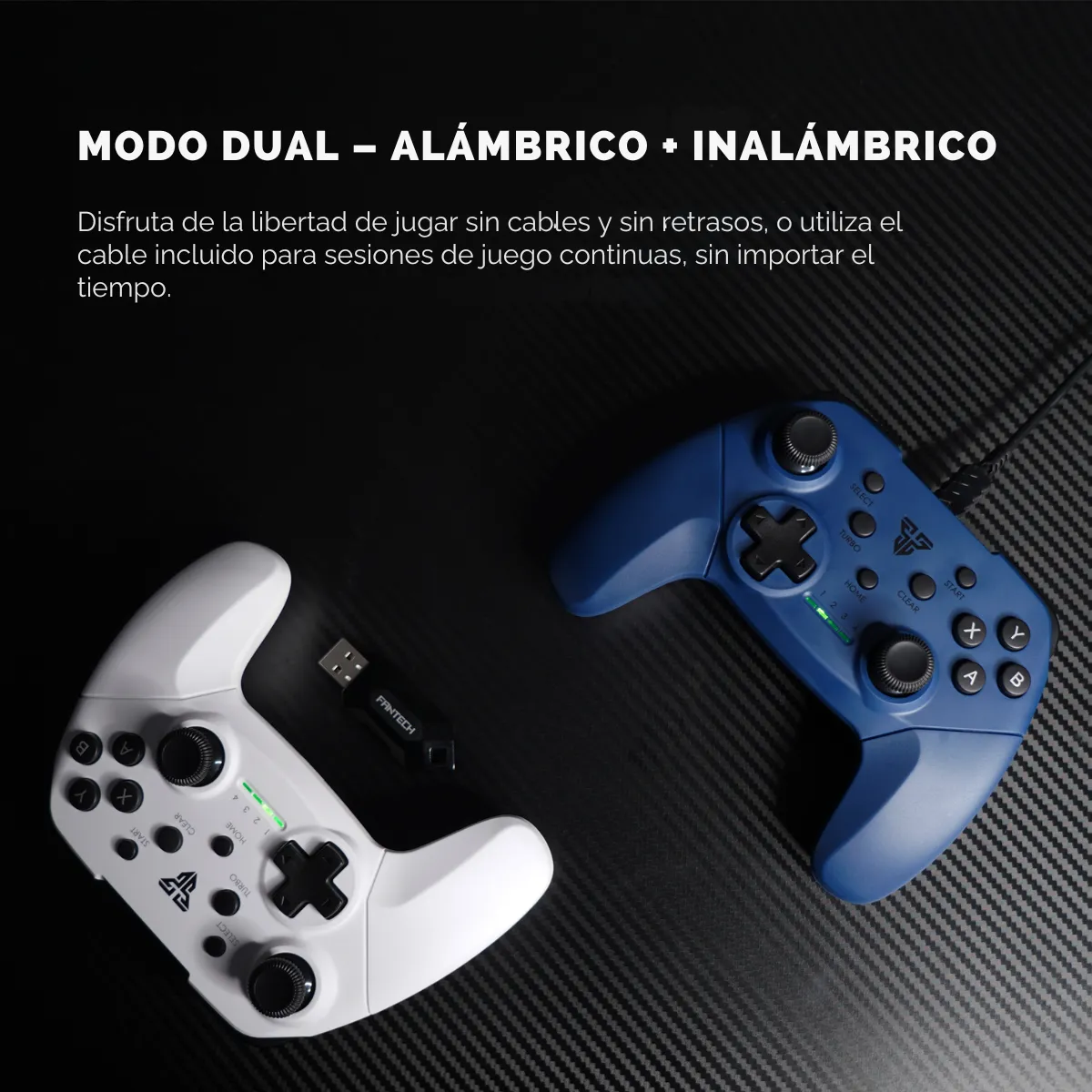 Control Joystick Inalambrico Fantech Wgp13 Shooter Ii Blue-2