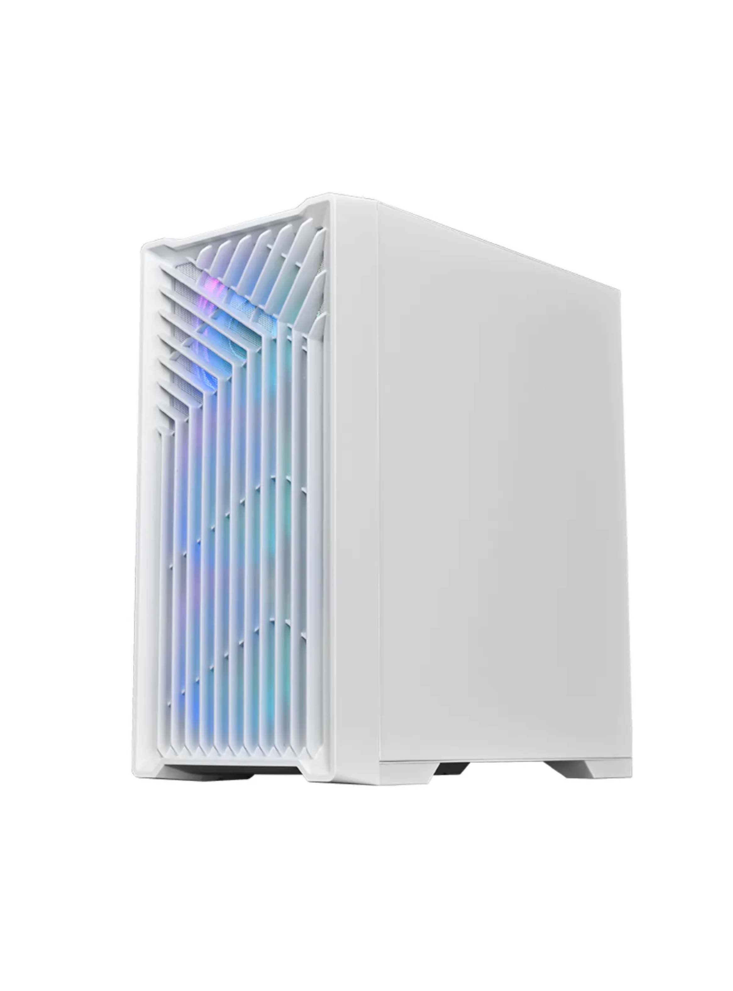 Gabinete Kronos Wind Vidrio templado, RGB, 3Fan mATX, Blanco-4