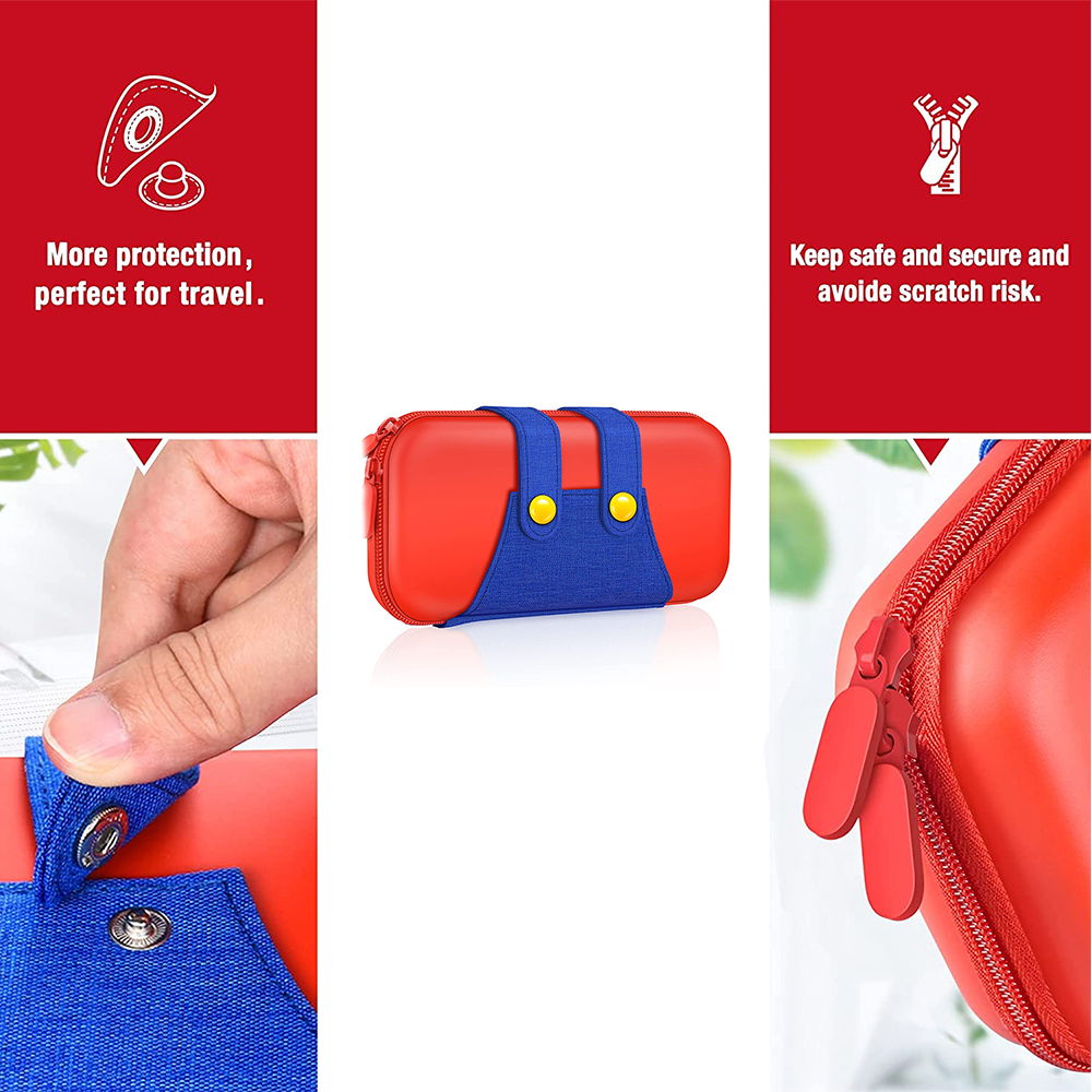 Bolso/Estuche Mario Bross para consola Nintendo Switch y accesorios-2
