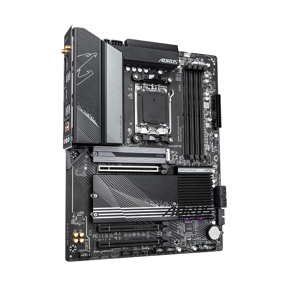 Placa Madre B650 Aorus Elite AX V2, AM5, DDR5, Wi-Fi 6E, ATX-1