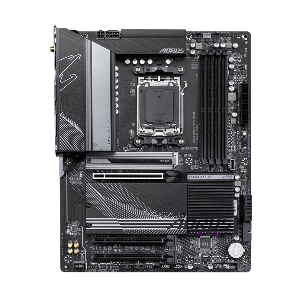 Placa Madre B650 Aorus Elite AX V2, AM5, DDR5, Wi-Fi 6E, ATX-2