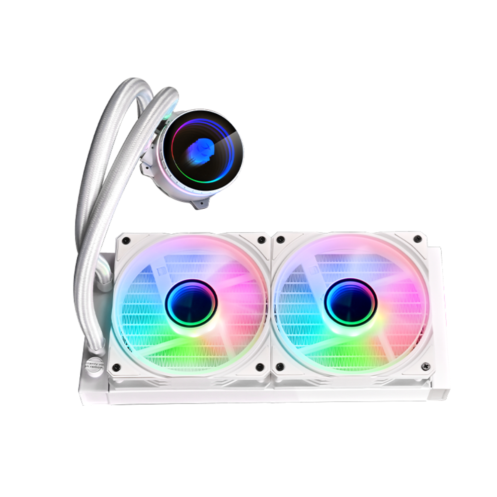 Refrigeración Líquida Wjcoolman UFO 240mm ARGB sincronizable (Intel / AMD) – White-2