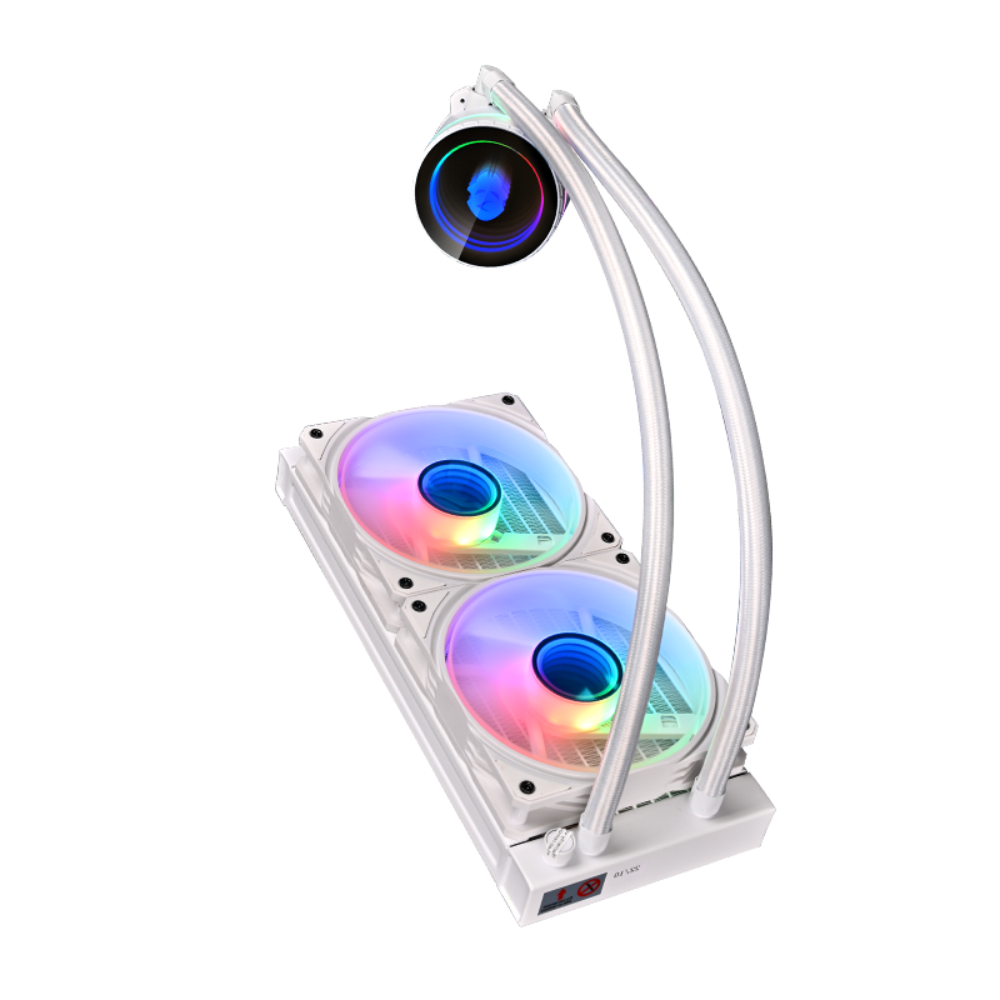 Refrigeración Líquida Wjcoolman UFO 240mm ARGB sincronizable (Intel / AMD) – White-3