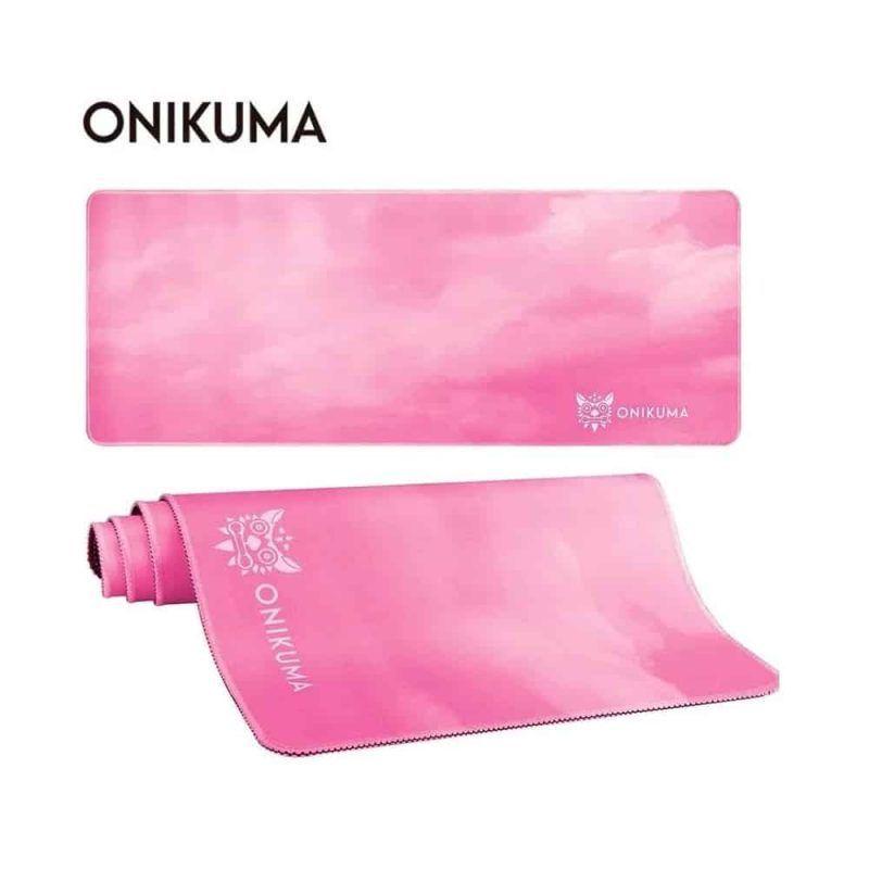 Mouse Pad Gamer  XL Rosa, Borde Cosido 90cm x 40cm-3