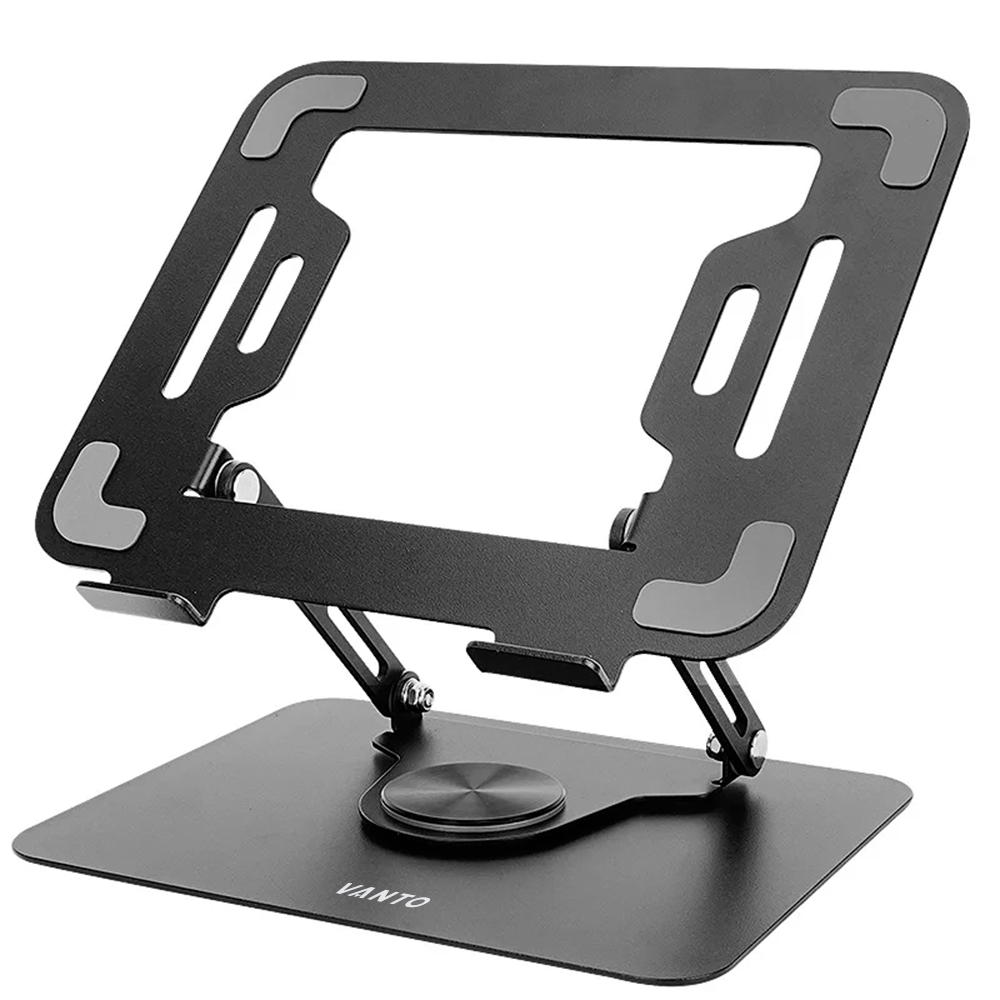 Soporte Base Acero Para Notebook Macbook Ipad Giro 360 Vanto-0