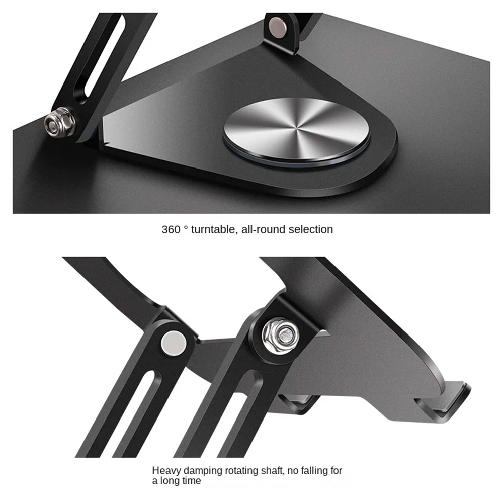 Soporte Base Acero Para Notebook Macbook Ipad Giro 360 Vanto-4