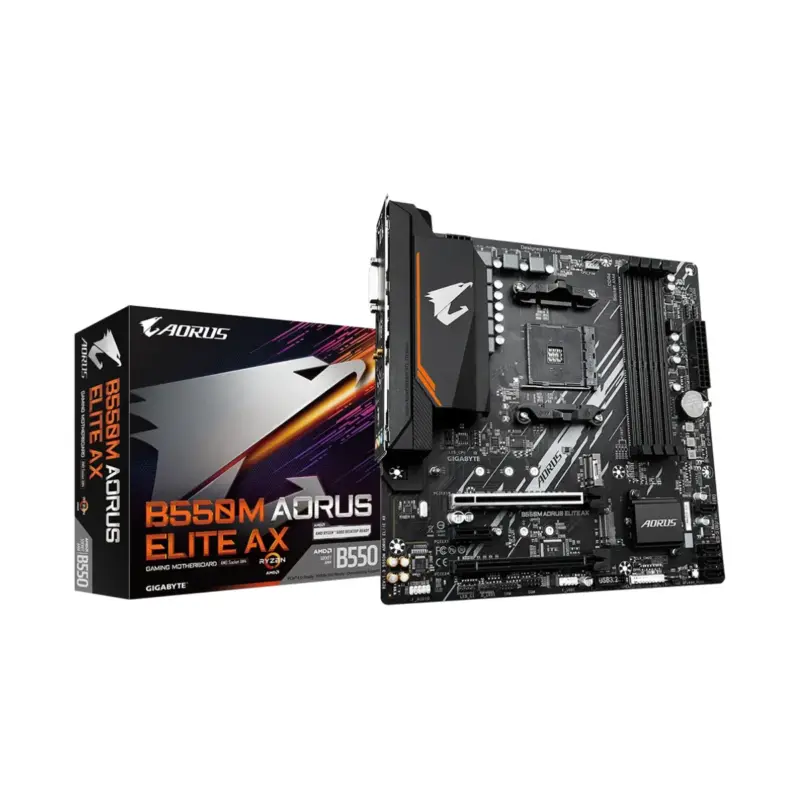 Placa Madre Aorus B550M ELITE AX DDR4 AM4 mATX-0