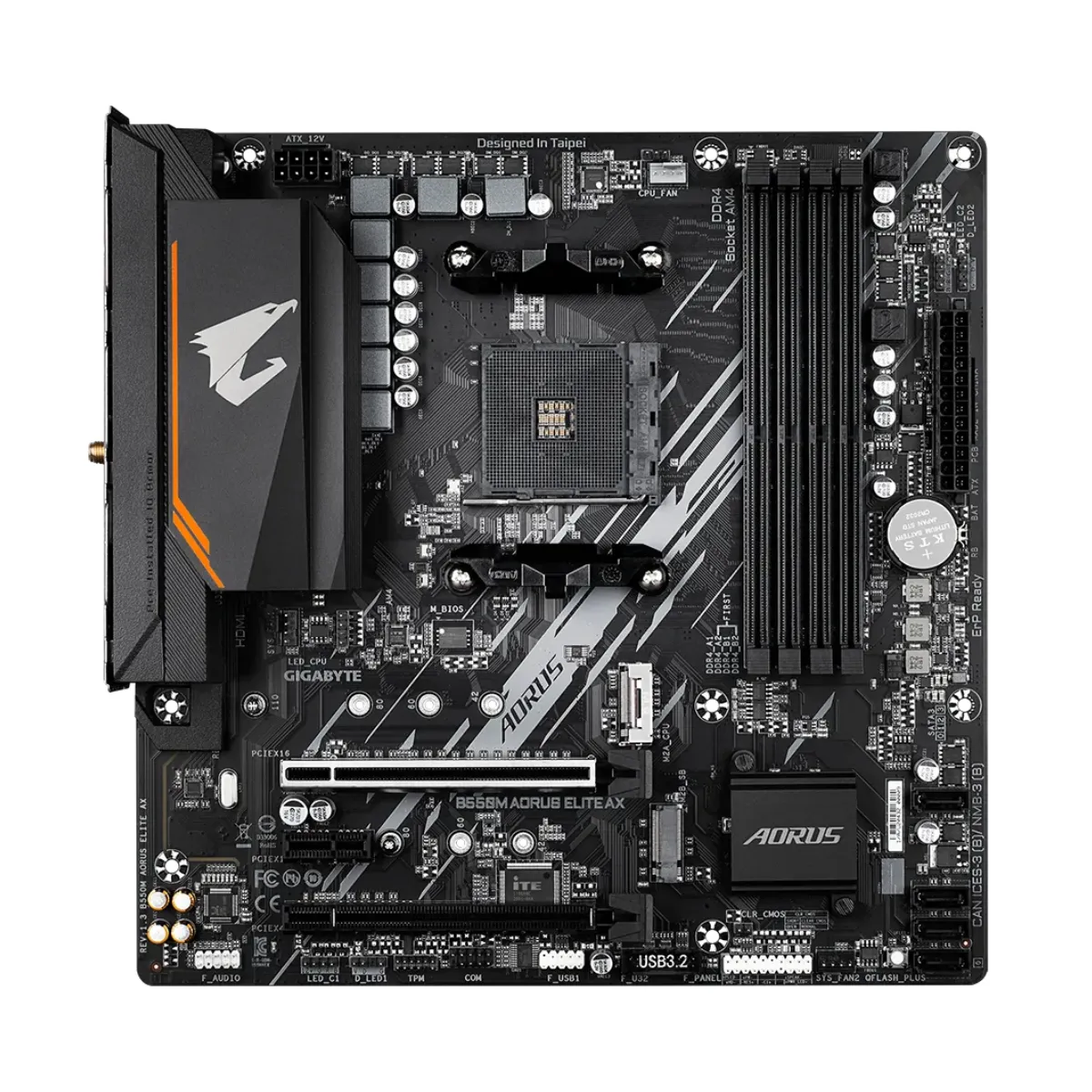 Placa Madre Aorus B550M ELITE AX DDR4 AM4 mATX-1