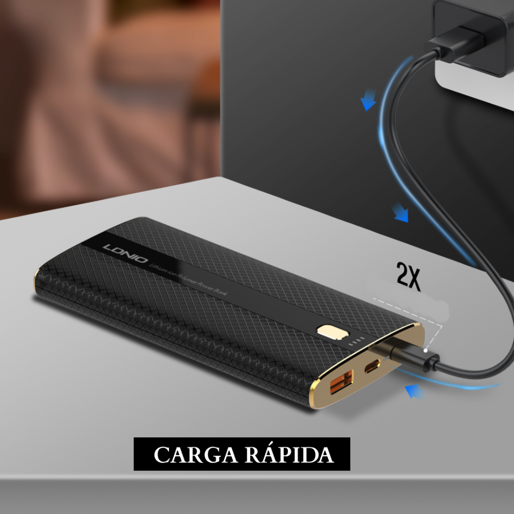 Cargador Portátil LDNIO PQ1010 (10.000mAh + QC3.0 carga rápida)-5