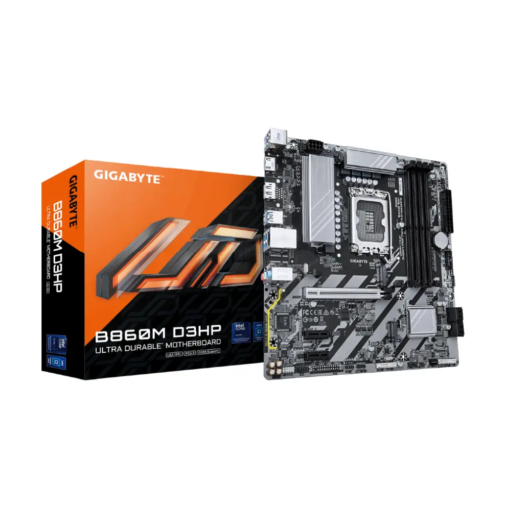 Placa Madre Gigabyte B860M D3HP, Intel LGA 1851 DDR5, mATX-0