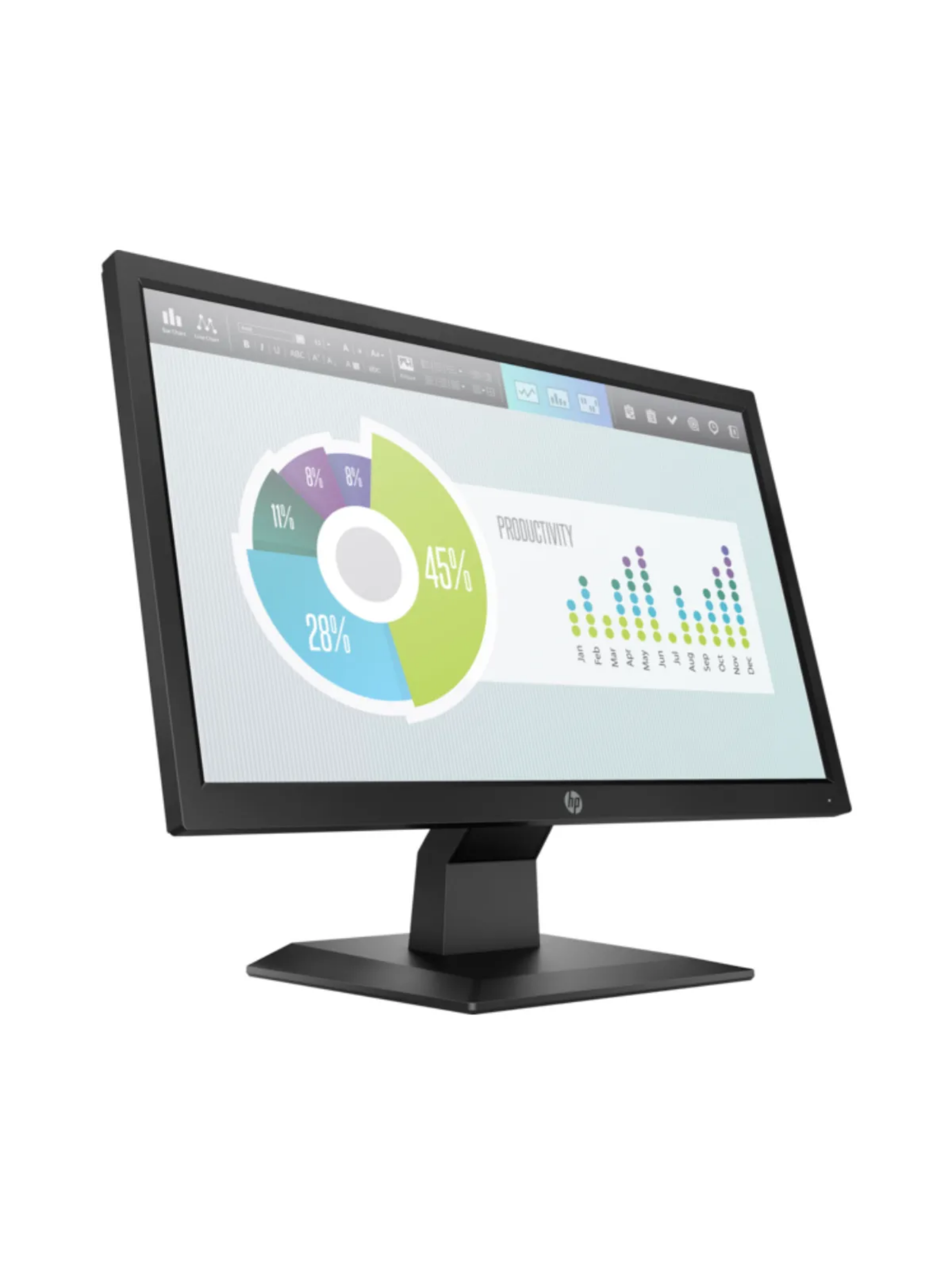 Monitor Hp P204v 20" HD, 60 Hz, TN LED, HDMI VGA, 5ms-2