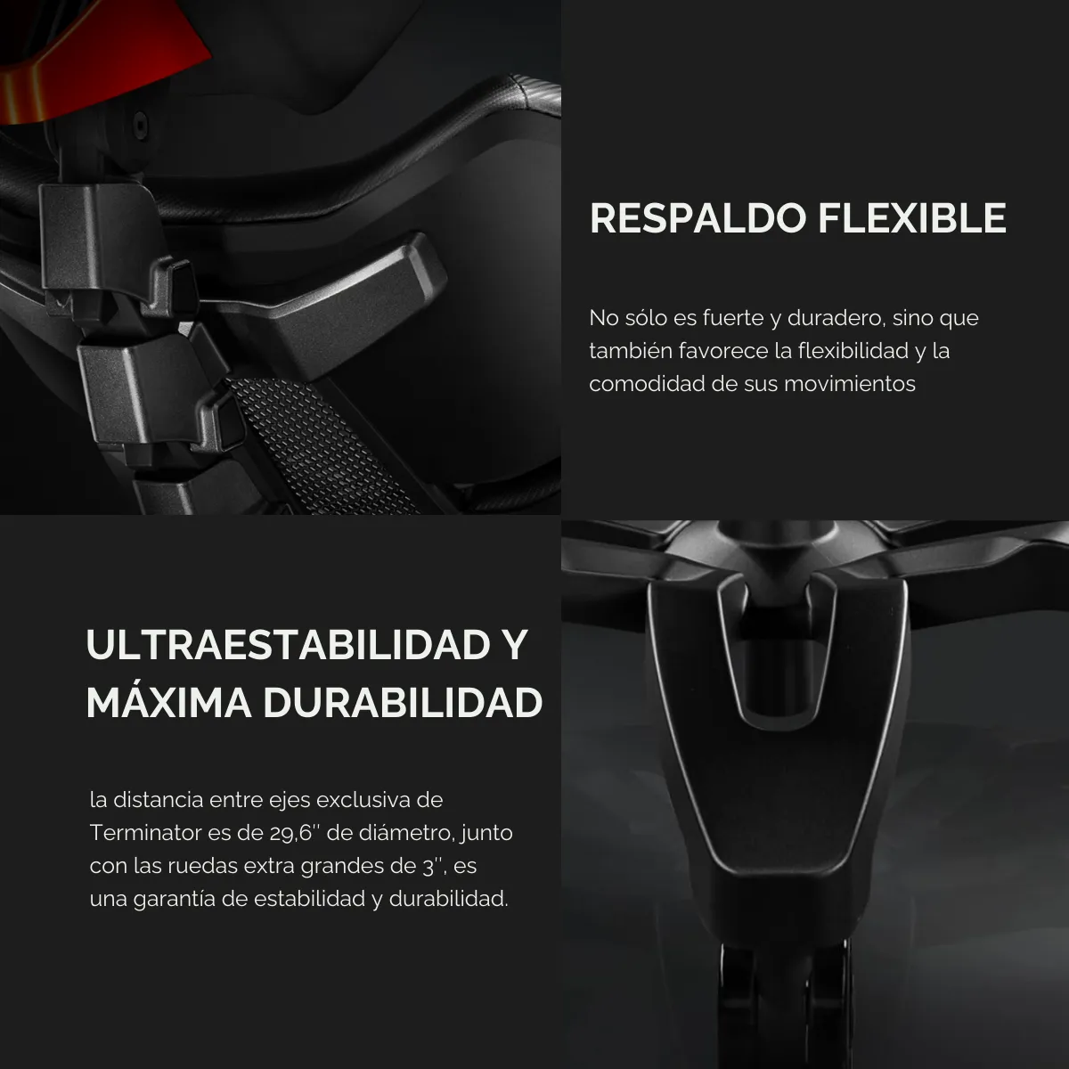 Silla Gamer Cougar Terminator Elite, Brazos 4D, Reclinable 150°-5