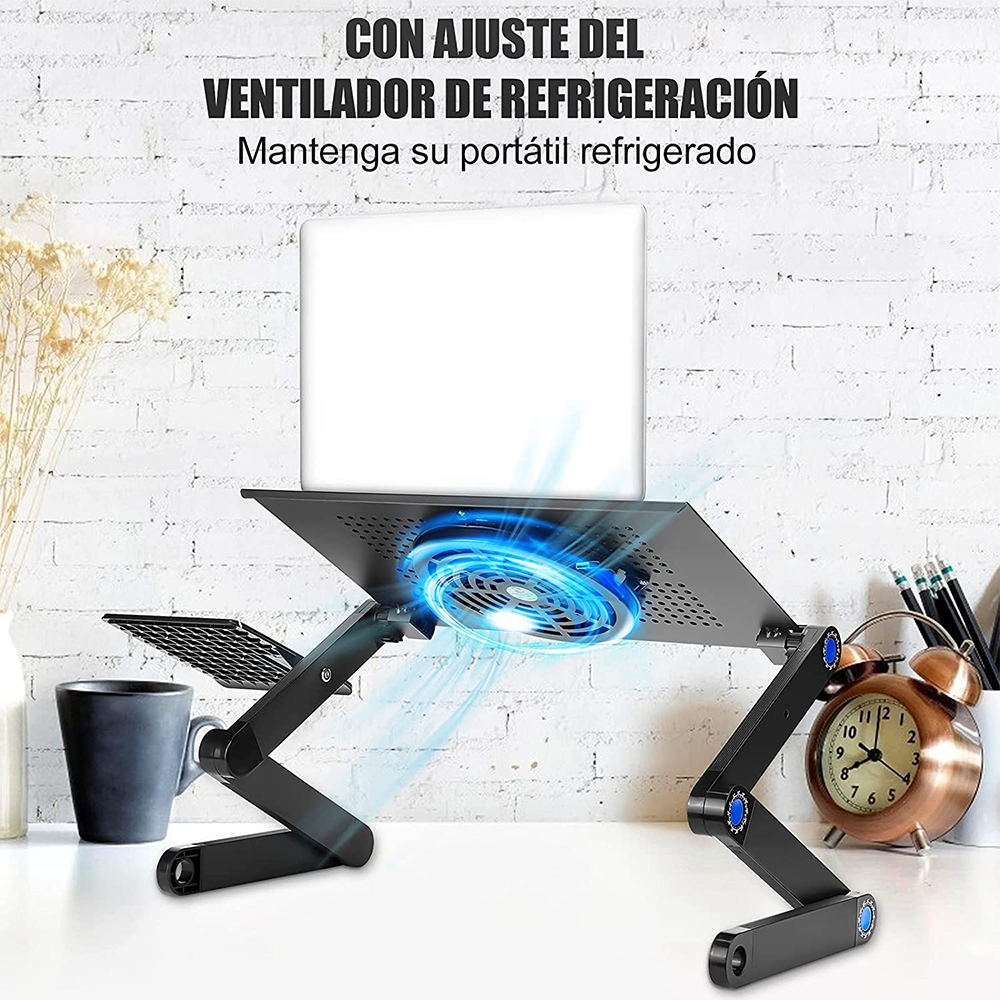 Mesa Laptop Ventilador Notebook Soporte Macbook Fan Cooler-5
