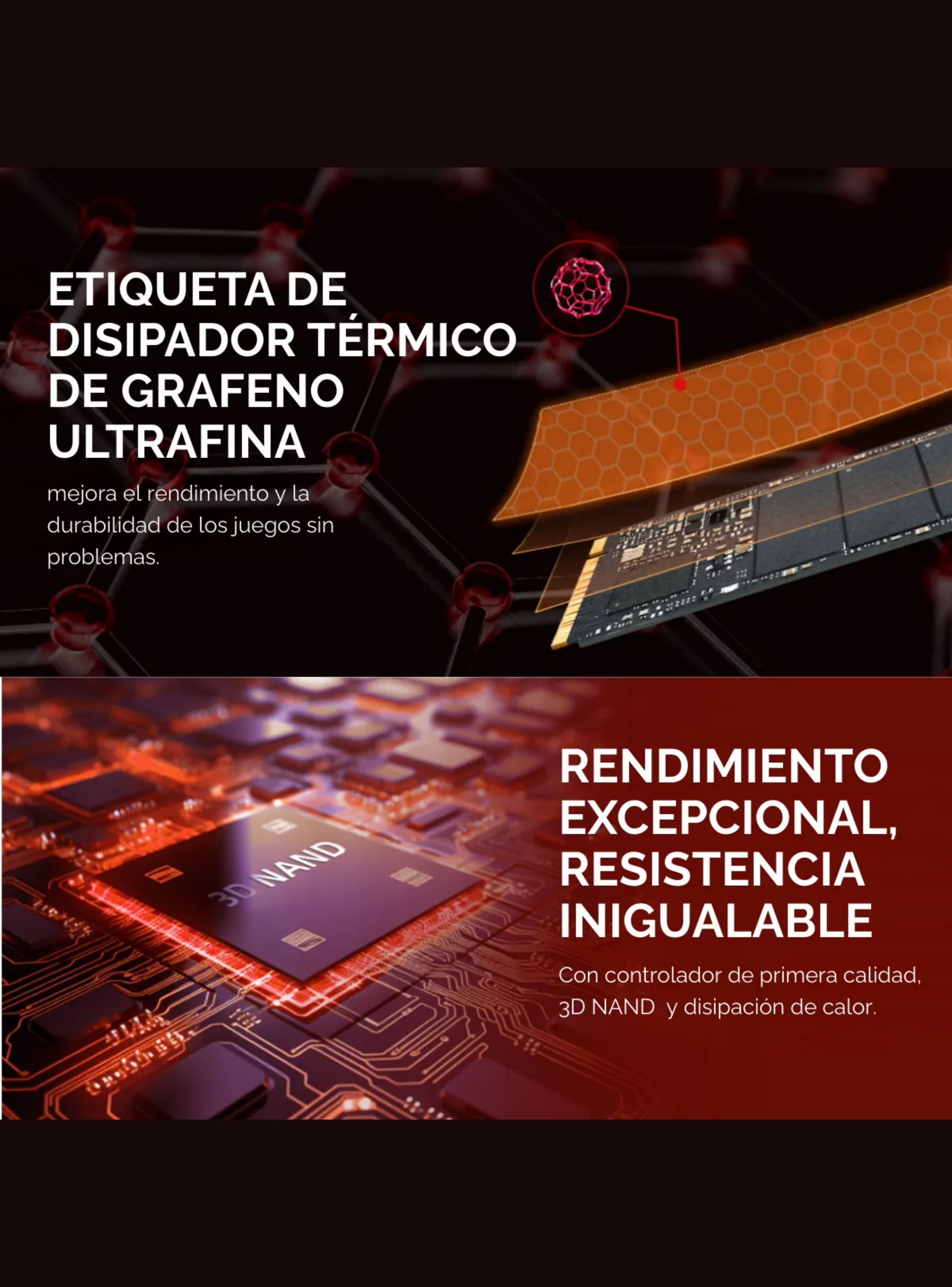 Unidad SSD KingSpec XG7000 1TB, M.2 NVMe PciE-4, 7400 MB/s-4