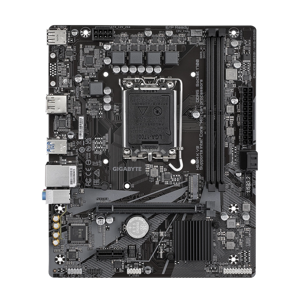 Placa Madre Gigabyte H610M K V2, Intel H610, LGA 1700, DDR5-3