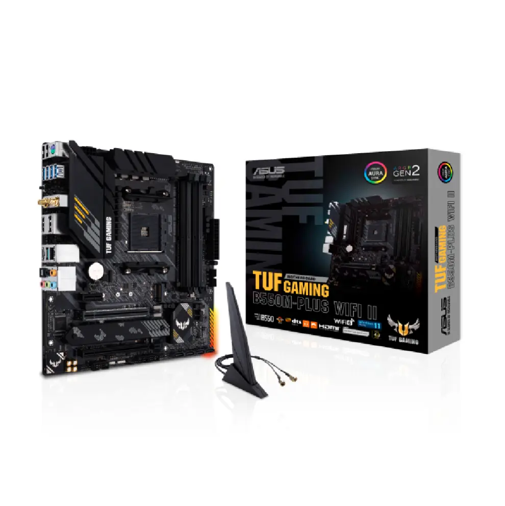 Placa Madre Asus TUF GAMING B550M-PLUS WIFI II AM4 DDR4 mATX-1