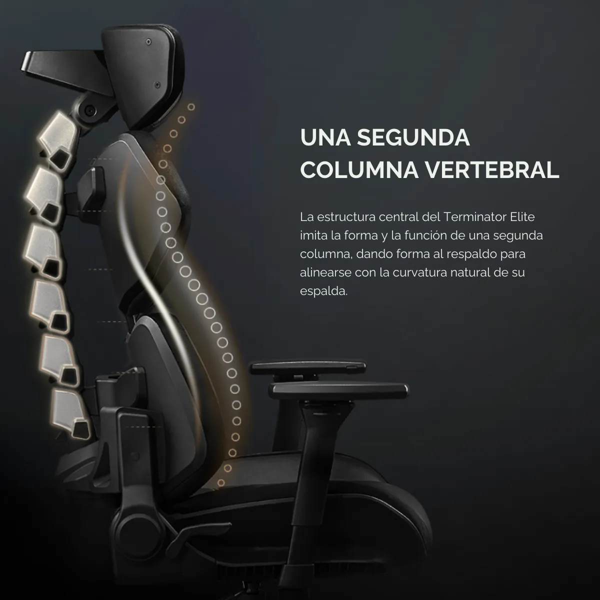 Silla Gamer Cougar Terminator Elite Gold, Brazos 4D, Reclinable 150°-3