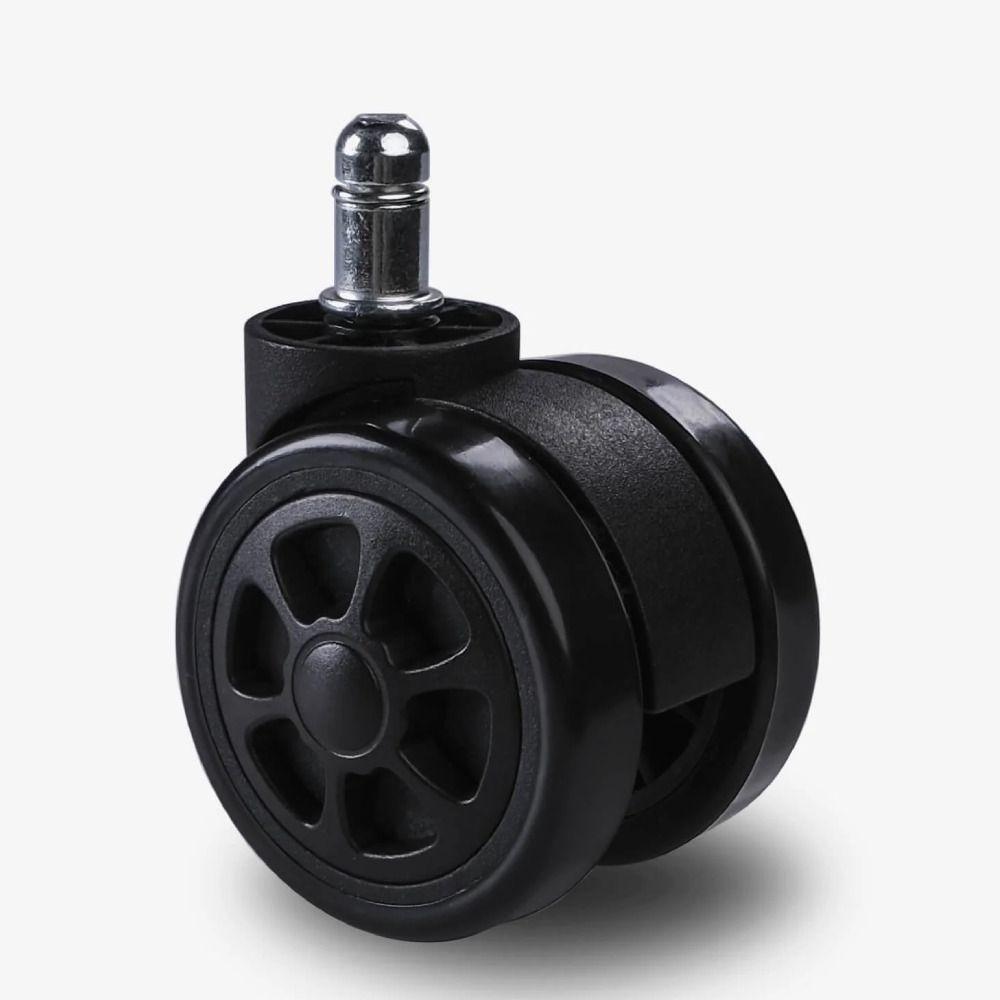 Pack 5 ruedas universal para silla de escritorio y gamer, 60mm-0