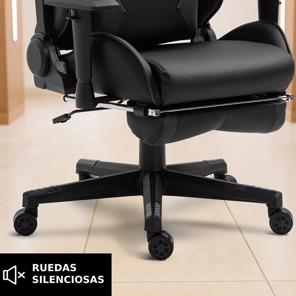 Pack 5 ruedas universal para silla de escritorio y gamer, 60mm-4