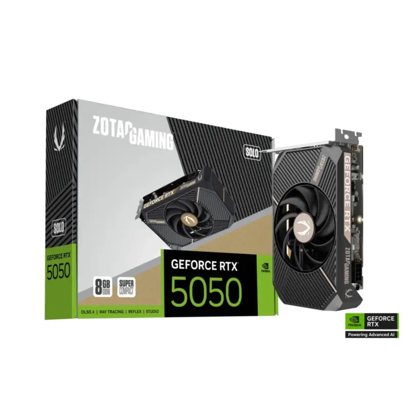 Tarjeta de Video Zotac RTX 5050 GAMING SOLO 8GB GDDR6 PciE-5-0