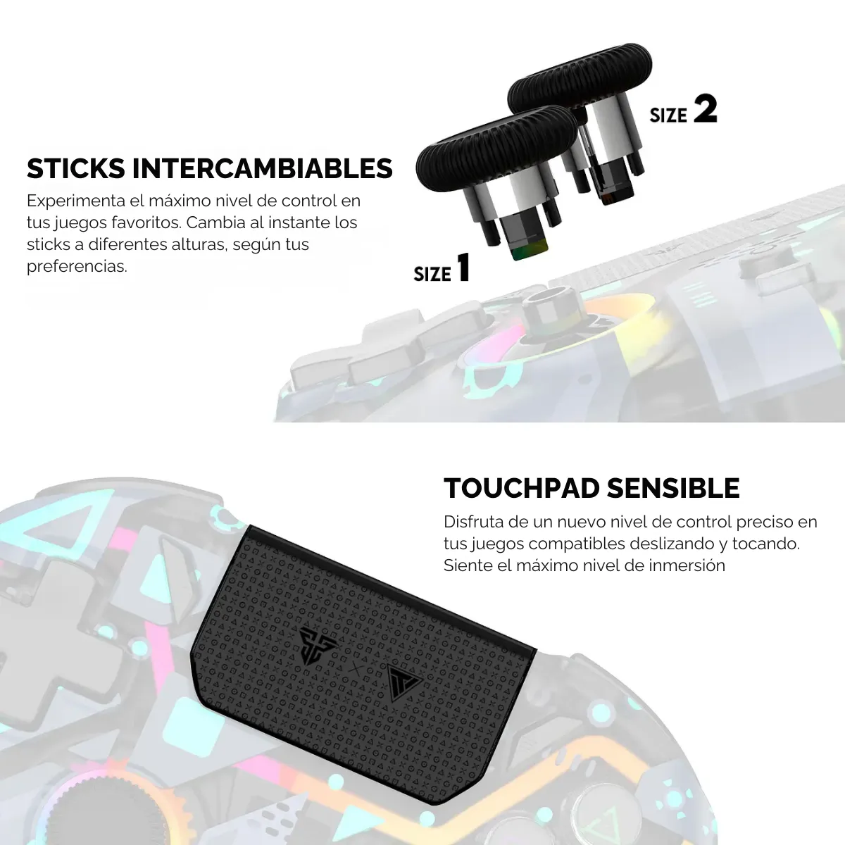 Control Joystick Fantech Nova Pro Polaris WGP14V2 Inalámbrico RGB-2