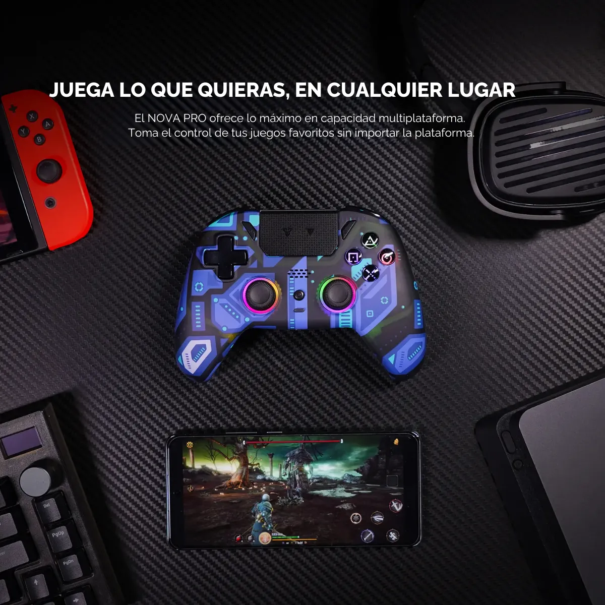 Control Joystick Fantech Nova Pro Polaris WGP14V2 Inalámbrico RGB-6