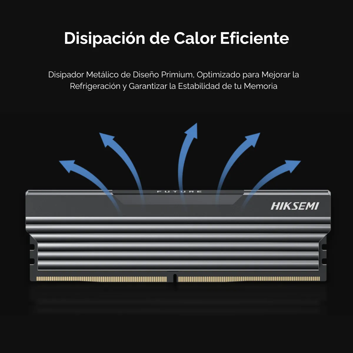 Memoria Ram Hiksemi Future Black 16GB DDR5 5600 MT/s UDIMM-2