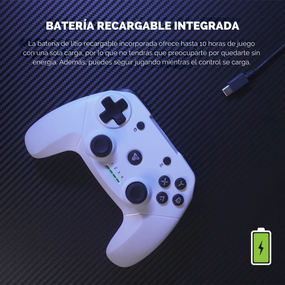 Control Joystick Inalámbrico Fantech Wgp12 Revolver II Green-5