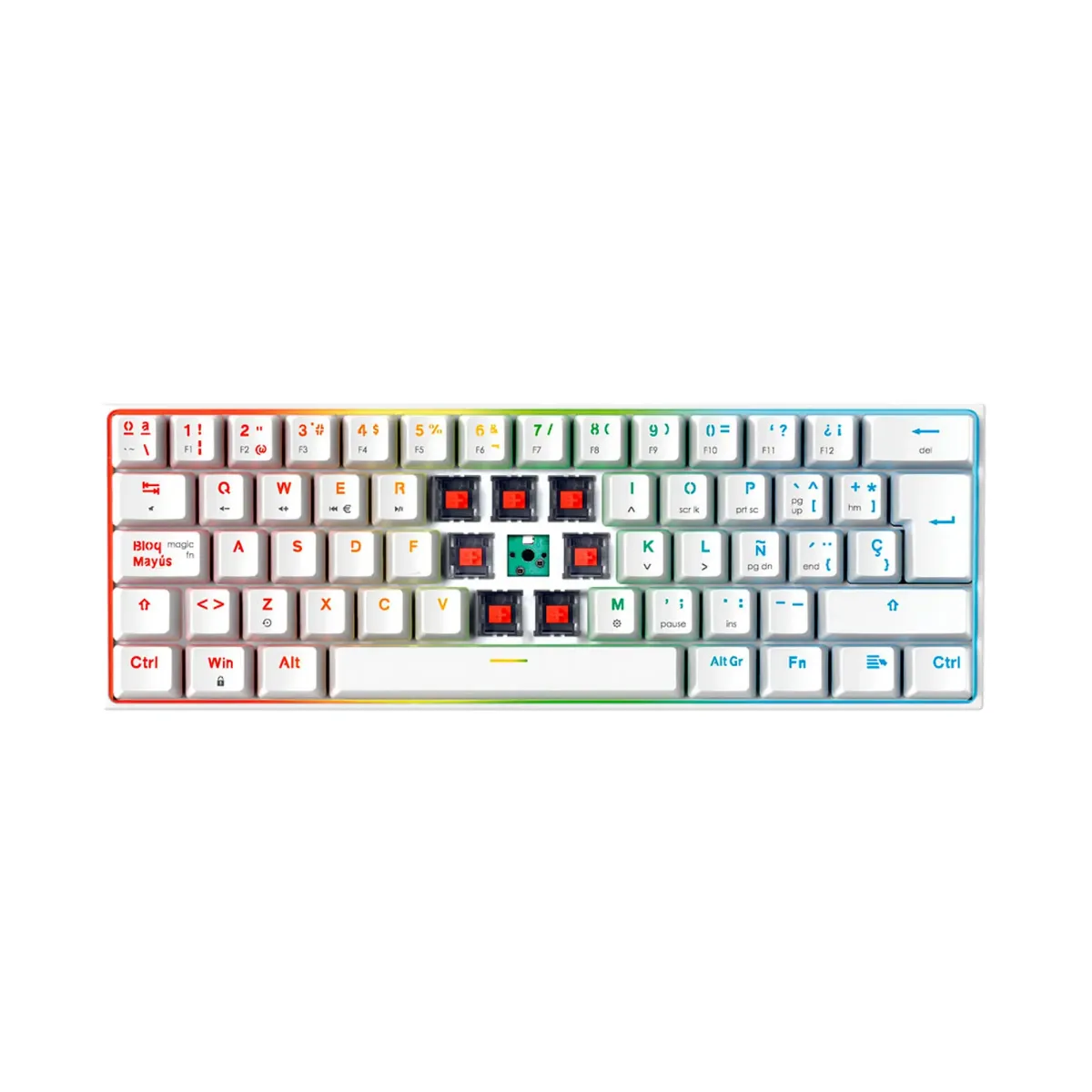 Teclado Mecánico al 60% Fantech MAXFIT61 MK857 Space Edition-1