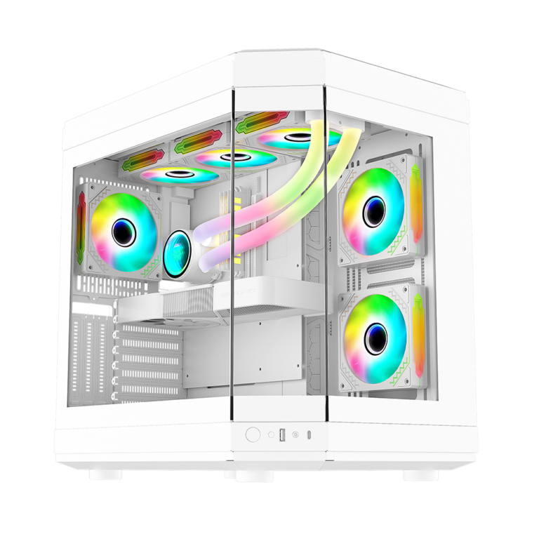 Gabinete Kronos Atlantis ATX Vidrio Templado, USB 3.0, White-0