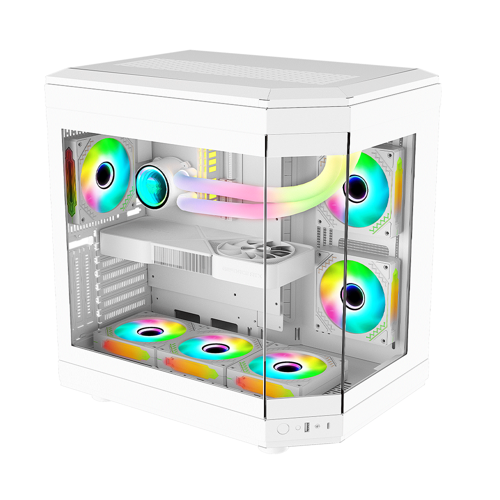 Gabinete Kronos Atlantis ATX Vidrio Templado, USB 3.0, White-1
