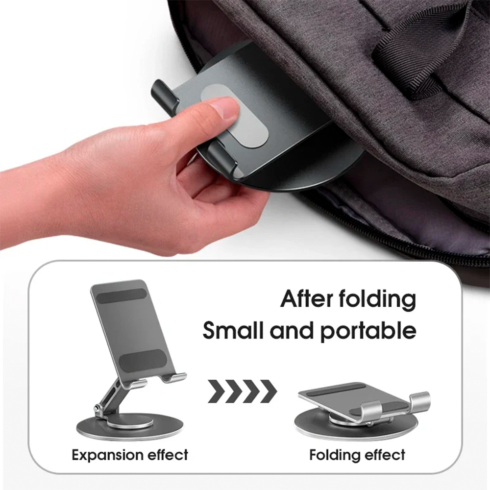 Soporte Acero Base Giratoria Para Celular iPad Tablet Vanto-5