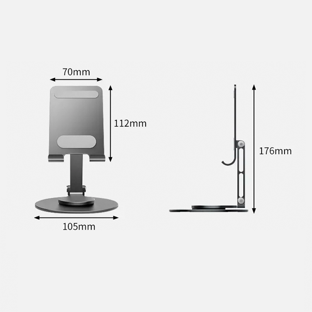Soporte Acero Base Giratoria Para Celular iPad Tablet Vanto-6