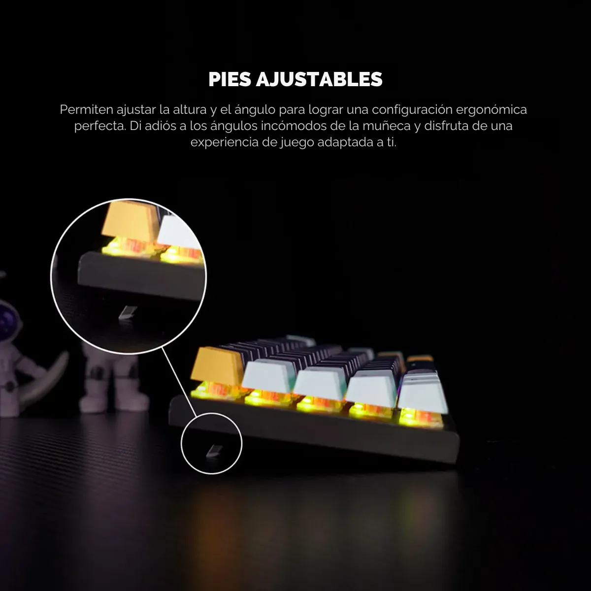 Teclado Gamer Mecánico Fantech MK875V2 ATOM81 SkyBlue Switch Red-5