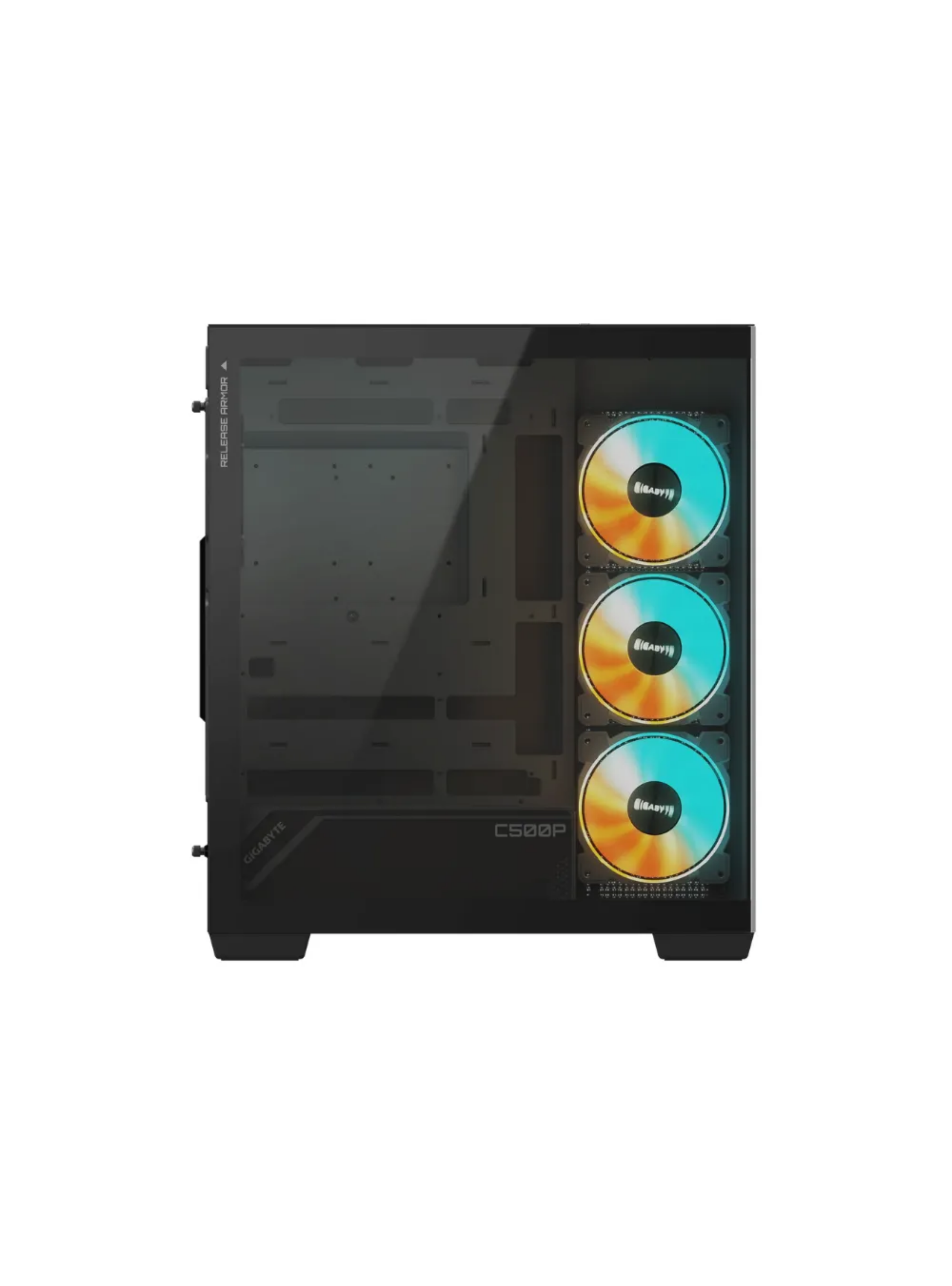 Gabinete Gamer Gigabyte C500 Panoramic Vidrio templado ATX 4Fan-1
