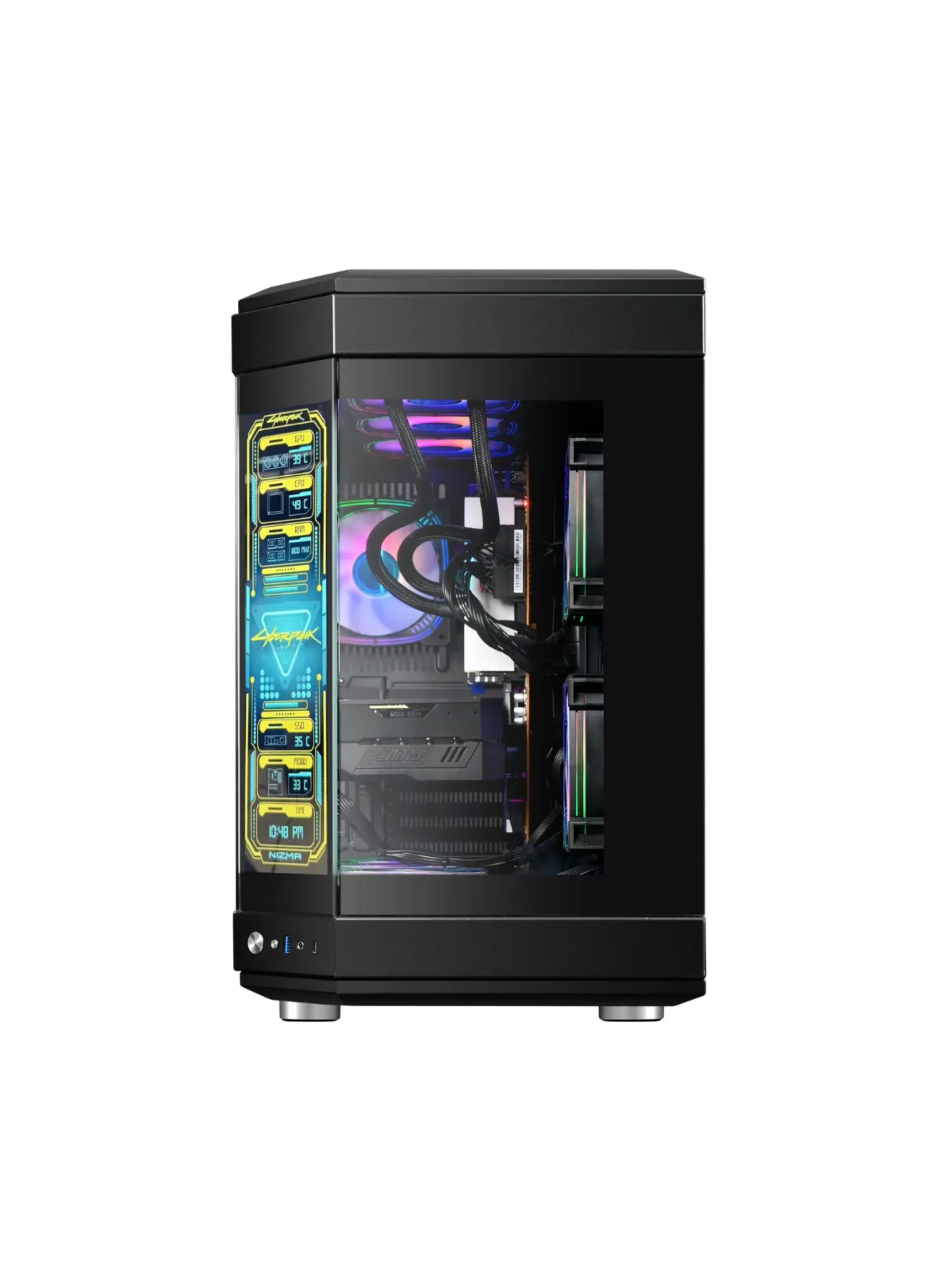 Gabinete Kronos Pixar ATX, Pantalla Led, USB 3.0, Black-2