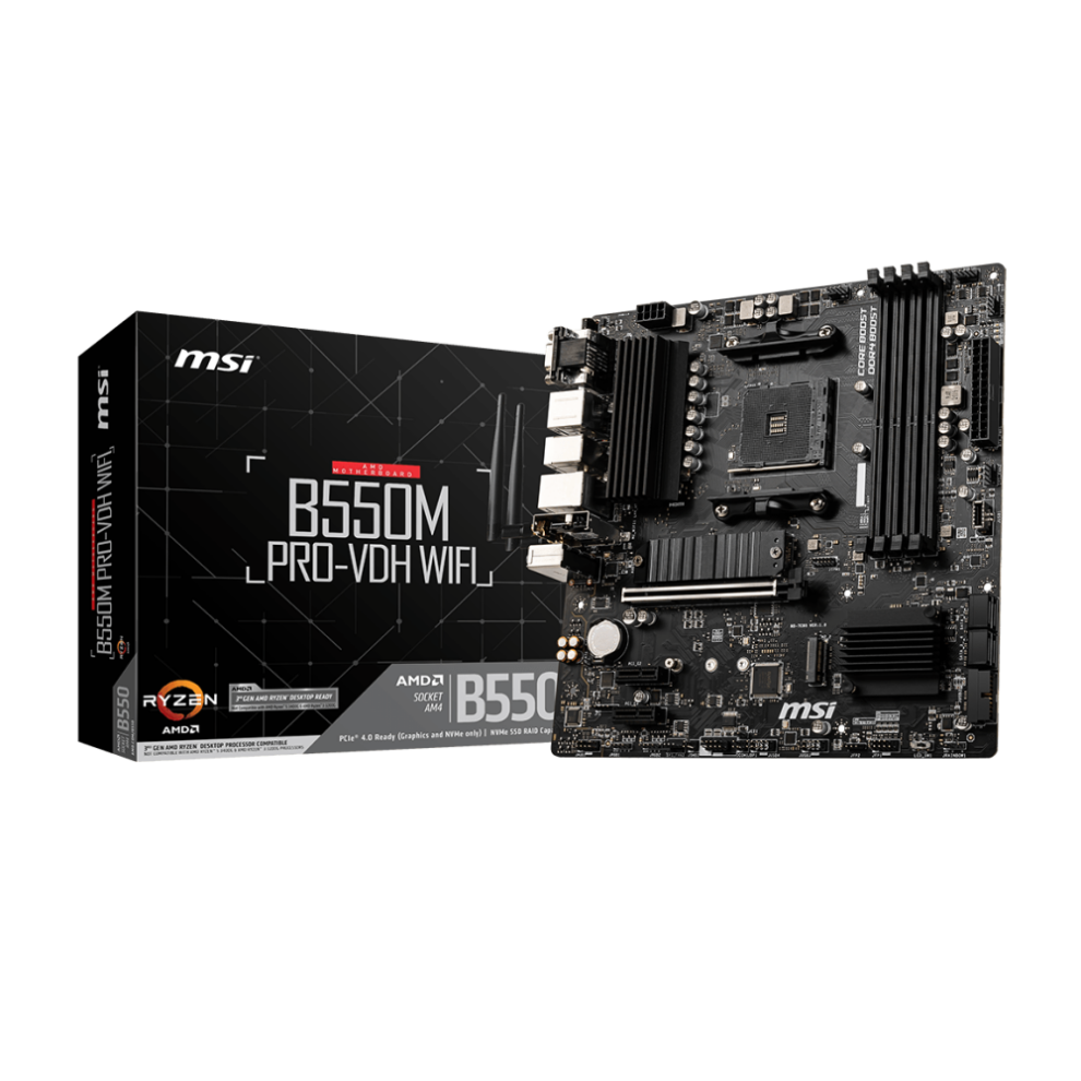 Placa Madre MSI B550M PRO-VDH WIFI Socket AM4, 4xDDR4, Ryzen-0
