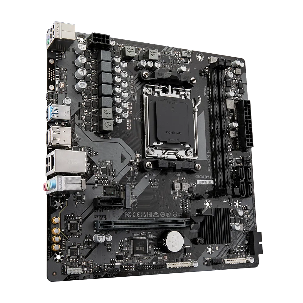 Placa Madre Gigabyte A620M H AM5, DDR5 up 7200MHz, M.2, mATX-2