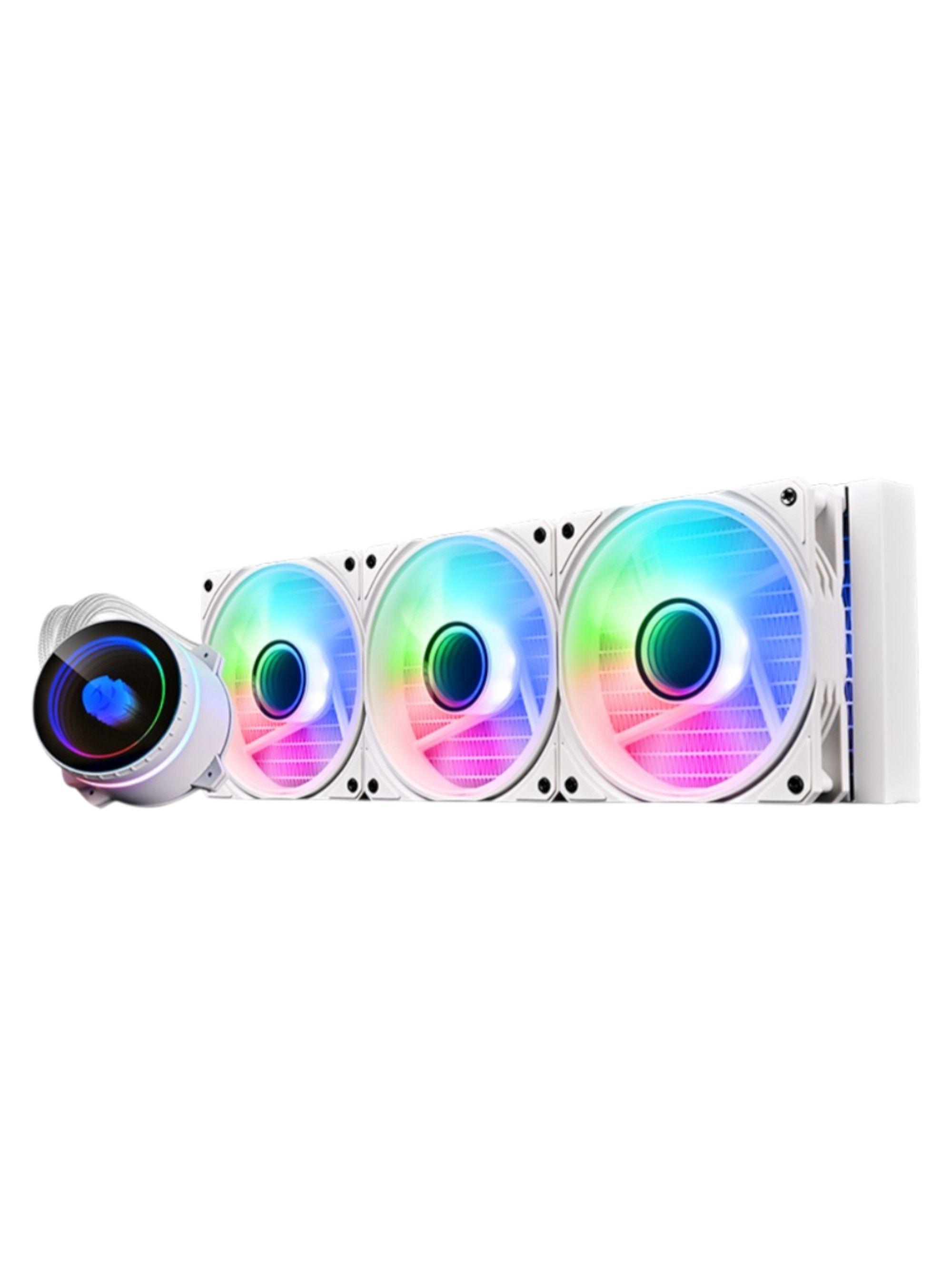 Refrigeración Líquida Wjcoolman UFO 360mm ARGB sincronizable (Intel / AMD) – White-2