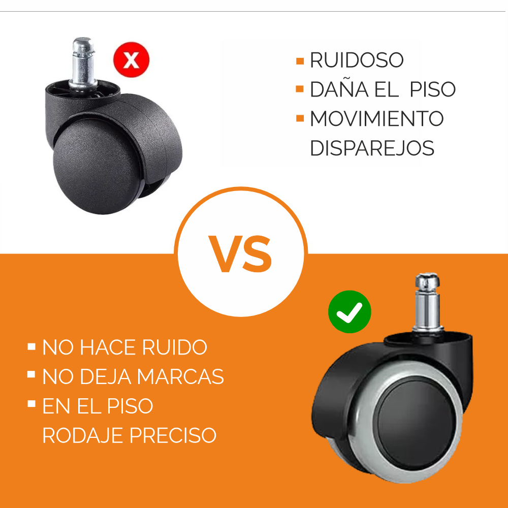 Pack Repuesto para Silla Pistón Clase 4 + Ruedas Tipo Roller-2