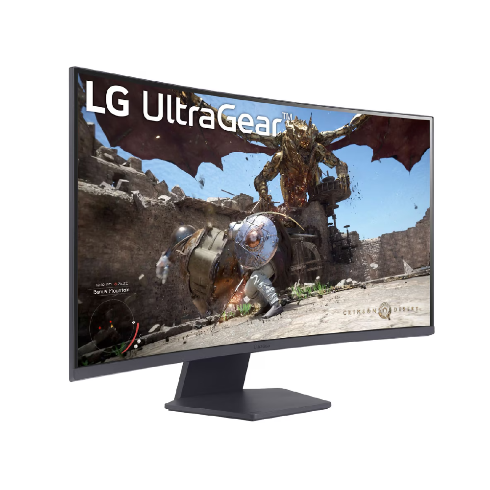 Monitor Gamer LG UltraGear 32GS60QC-B, 32" QHD Curvo 1000R, 180 Hz, VA-3