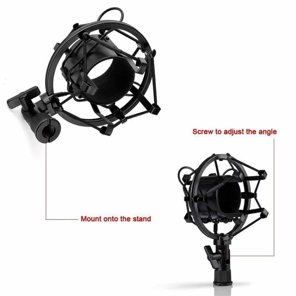 Soporte araña de Micrófono MAONO AU-SM60, anti-choques-3